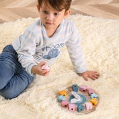 Viga Toys PolarB Triedič tvarov Montessori navliekacie hodiny