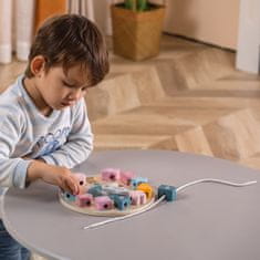 Viga Toys PolarB Triedič tvarov Montessori navliekacie hodiny