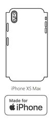 emobilshop Hydrogel - zadná ochranná fólia (full cover) - iPhone XS Max - typ výrezu 6