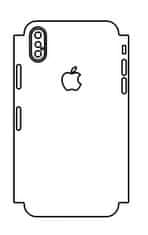 emobilshop Hydrogel - matná zadná ochranná fólia (full cover) - iPhone X - typ výrezu 3