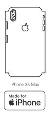 emobilshop Hydrogel - zadná ochranná fólia (full cover) - iPhone XS Max - typ výrezu 7