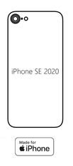 emobilshop Hydrogel - matná zadná ochranná fólia - iPhone SE 2020/2022 - typ výrezu 2