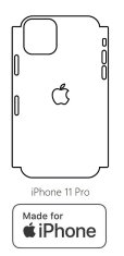 emobilshop Hydrogel - zadná ochranná fólia (full cover) - iPhone 11 Pro - typ výrezu 6