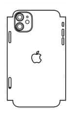 emobilshop Hydrogel - matná zadná ochranná fólia (full cover) - iPhone 11 - typ výrezu 5