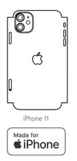 emobilshop Hydrogel - matná zadná ochranná fólia (full cover) - iPhone 11 - typ výrezu 5