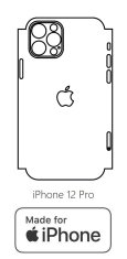 emobilshop Hydrogel - zadná ochranná fólia (full cover) - iPhone 12 Pro - typ výrezu 4