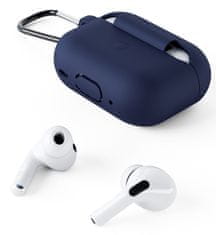 EPICO silikónové púzdro pre Airpods Pro 2 s karabínou - tmavomodré, 9911101600026