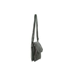 F & B Dámska kabelka so zipsami CROSSBODY tmavo zelená OW-TR-5004-2_391077 Univerzálne