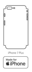emobilshop Hydrogel - matná zadná ochranná fólia (full cover) - iPhone 7 Plus - typ výrezu 2