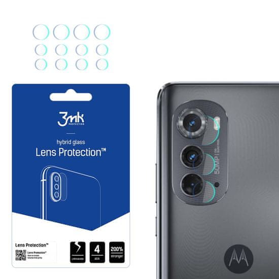 3MK 4x Sklo na kameru 3mk pre Motorola Edge 2022 - Transparentná KP22717