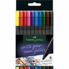 Faber-Castell Popisovače Grip Finepen 0,4 mm 10 farebné