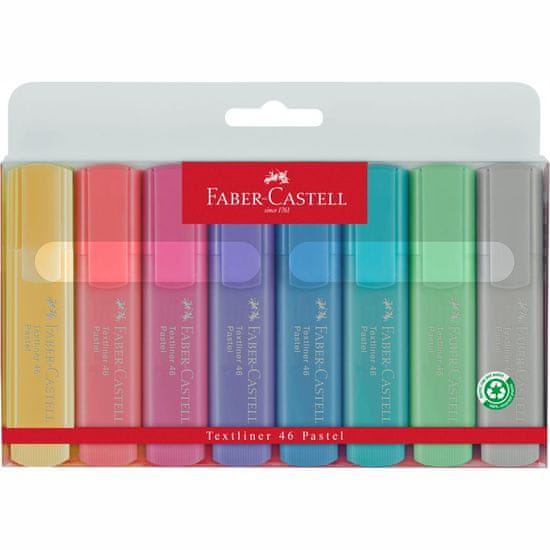 Faber-Castell Zvýrazňovač Pastel 1546/8 set