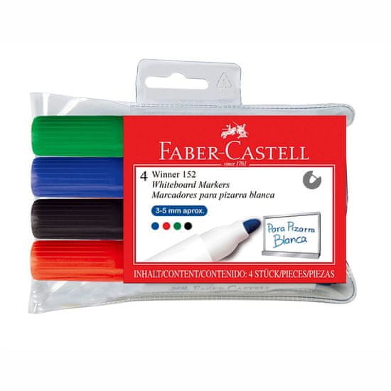 Faber-Castell Popisovač na tabuľu Winner 152/4 set