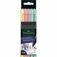 Faber-Castell Popisovače Grip Finepen 0,4 mm 5 farebné Pastelové