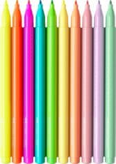 Faber-Castell Popisovače Grip 10 farebné neónové + pastelové