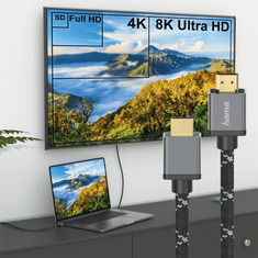 HAMA HDMI kábel Ultra High Speed 8K 5 m, Prime Line