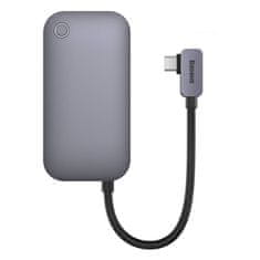 BASEUS Rozbočovač 4w1 Baseus PadJoy Series USB-C do USB 3.0 + HDMI + USB-C PD + jack 3,5 mm (Šary)