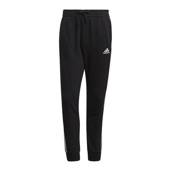 Adidas Nohavice výcvik čierna Essentials Tapered Cuff 3 Stripes