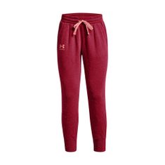 Under Armour Nohavice výcvik bordó 168 - 172 cm/M Rival Fleece Joggers