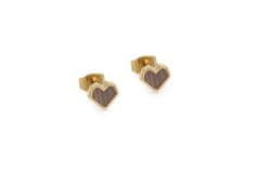 BeWooden dámske náušnice s dreveným detailom Aurum Earrings Heart univerzálna