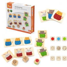 Viga Toys Drevené puzzle Quick Match Game 27 el.