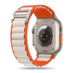 Tech-protect Remienok Nylon Pro Apple Watch 4 / 5 / 6 / 7 / 8 / 9 / Se / Ultra 1 / 2 (42 / 44 / 45 / 49 Mm) Orange / Mousy