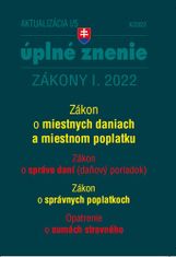 Aktualizácia I/5 2022 – daňové a účtovné zákony