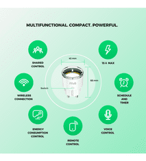 Nous A1 Smart Zásuvka 15A pre TUYA