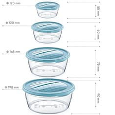 Hobby Life sada okrúhlych nádob na potraviny 4ks bpa free