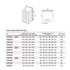 Mereo Lima sprchovací kút, 80x80x80x190 cm CK88612K - Mereo