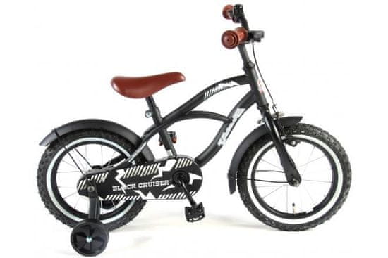 Volare Detský bicykel Black Cruiser – chlapčenský – 14 palcový – čierny – zmontovaný na 95 %