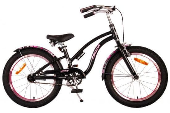 Volare Detský bicykel Miracle Cruiser - Dievčenský - 18 palcový - Matt Black - Prime Collection