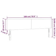 Vidaxl Čelá postele 2 ks kapučínové 90x5x78/88 cm umelá koža