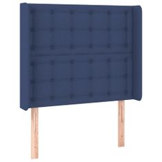 Petromila vidaXL Boxspring posteľ s matracom modrá 100x200 cm látka