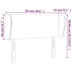 Vidaxl Čelo postele so záhybmi biely 93x23x78/88 cm umelá koža