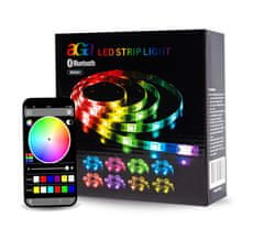 Aga Bluetooth RGB LED pásik 5m + ovládač + zdroj