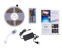 Aga 4x Bluetooth RGB LED pásik 5m + ovládač + zdroj