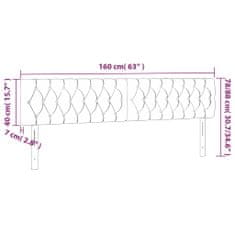 Vidaxl Čelá postele 2 ks hnedý 80x7x78/88 cm látka