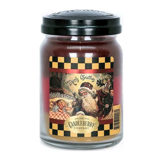 Candleberry vonná sviečka Merry Christmas (Veselé Vianoce), červená 624g