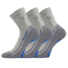 Voxx 3PACK ponožky sivé (Barefootan-grey) - veľkosť L