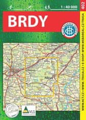 402: Brdy 1:40 000 Turistická mapa