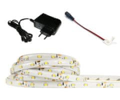 ECOLIGHT LED pásik - SMD 2835 - 1m - 60LED/m - 4,8W/m - IP20 - studená biela