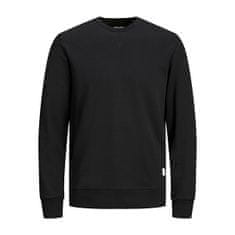 Jack&Jones Plus Pánska mikina JJENOA 12182567 Black (Veľkosť 5XL)