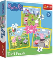 Prasiatko Peppa: Puzzle 3v1 (20,36,50 dielikov)