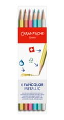 Caran´d Ache Pastelky "Fancolor", metalické, 6 farieb, 1284.406