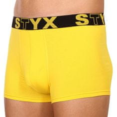 Styx Pánske boxerky športová guma žlté (G1068) - veľkosť XL