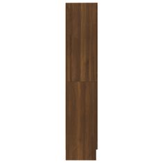 Vidaxl Knižnica hnedý dub 82,5x30,5x150 cm spracované drevo