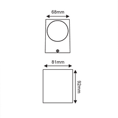 ACA ACA Lighting Garden Wall vonkajšie nástenné svietidlo LG2203GU10W