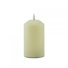 DecoLED LED sviečka, vosková, 7,5 x 10 cm, mandľová