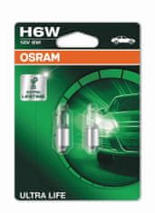 Osram OSRAM H6W 12V 6W BAX9s ULTRA LIFE 2ks blister 64132ULT-02B